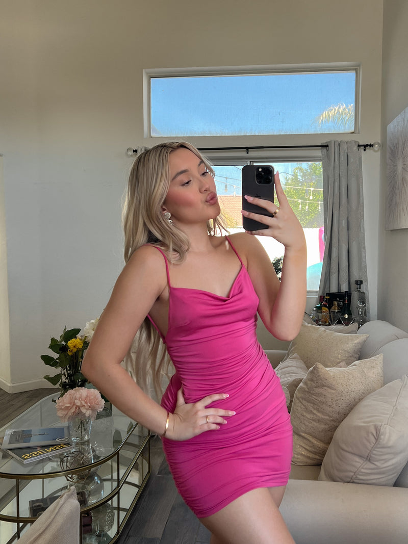 KISS IT BETTER MINI DRESS PINK