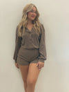 ANOTHER DAY KNIT ROMPER MOCHA