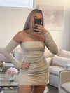 UP TO YOU MINI DRESS NUDE