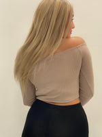 STARZIE LONG SLEEVE TOP TAUPE