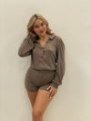 ANOTHER DAY KNIT ROMPER MOCHA