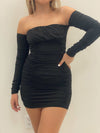 CHANTEL LONG SLEEVE DRESS BLACK